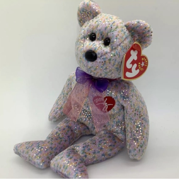 2001 Signature Bear, TY Beanie Babies, Embroidered 2001 signature, Y2K, Vintage - Picture 2 of 5